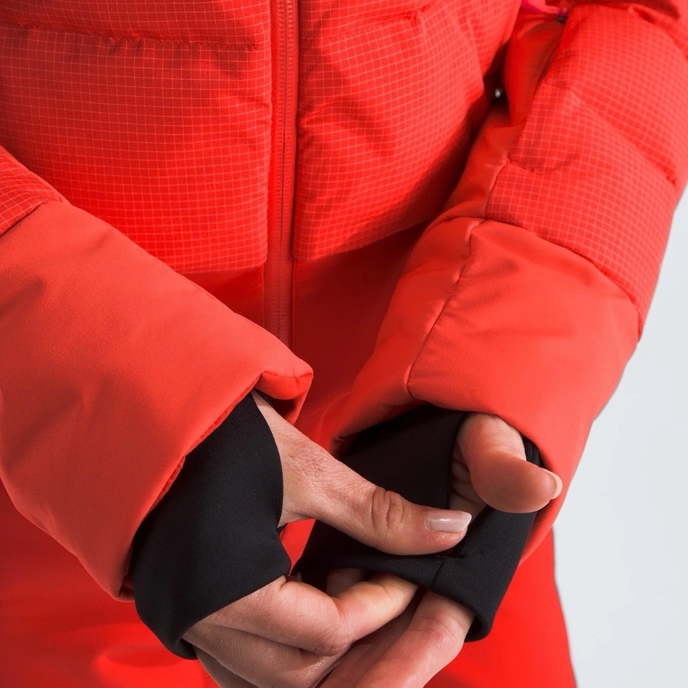 The North Face Off The Clock Snowsuit Women's Bright Orange Ski Jacket - Picture 7 of 13